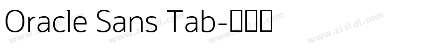 Oracle Sans Tab字体转换